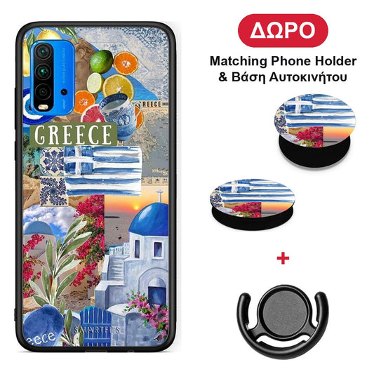 All Greek - Xiaomi Poco M3 θήκη + Δώρο Phone Holder & Βάση Αυτοκινήτου