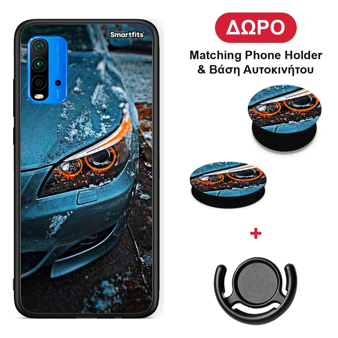 Bmw E60 - Xiaomi Poco M3 θήκη + Δώρο Phone Holder & Βάση Αυτοκινήτου