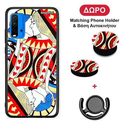 Card Love - Xiaomi Poco M3 θήκη + Δώρο Phone Holder & Βάση Αυτοκινήτου