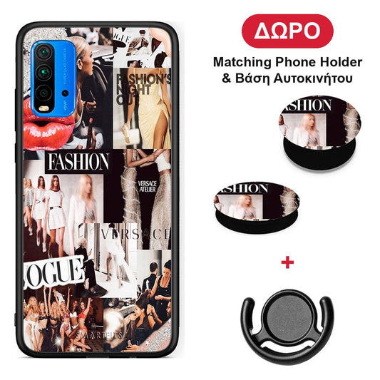 Collage Fashion - Xiaomi Poco M3 θήκη + Δώρο Phone Holder & Βάση Αυτοκινήτου