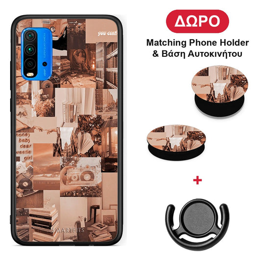 Collage You Can - Xiaomi Poco M3 θήκη + Δώρο Phone Holder & Βάση Αυτοκινήτου