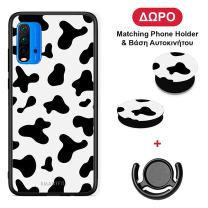 Cow Print - Xiaomi Poco M3 θήκη + Δώρο Phone Holder & Βάση Αυτοκινήτου