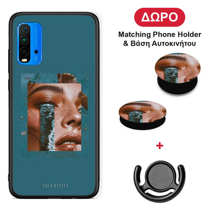 Cry An Ocean - Xiaomi Poco M3 θήκη + Δώρο Phone Holder & Βάση Αυτοκινήτου