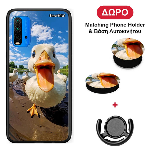 Duck Face - Xiaomi Poco M3 θήκη + Δώρο Phone Holder & Βάση Αυτοκινήτου