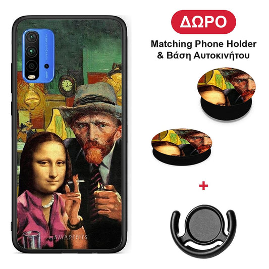 Funny Art - Xiaomi Poco M3 θήκη + Δώρο Phone Holder & Βάση Αυτοκινήτου