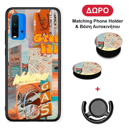 Groovy Babe - Xiaomi Poco M3 θήκη + Δώρο Phone Holder & Βάση Αυτοκινήτου