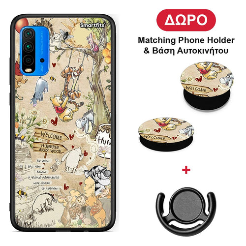 Happy Friends - Xiaomi Poco M3 θήκη + Δώρο Phone Holder & Βάση Αυτοκινήτου