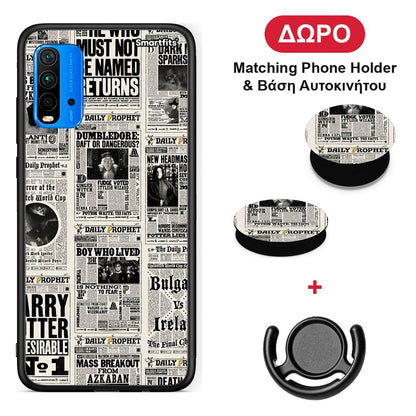 Harry Paper - Xiaomi Poco M3 θήκη + Δώρο Phone Holder & Βάση Αυτοκινήτου