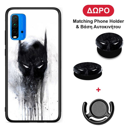 Hero Paint Bat - Xiaomi Poco M3 θήκη + Δώρο Phone Holder & Βάση Αυτοκινήτου