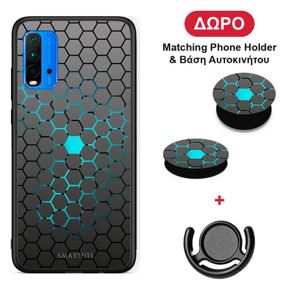 Geometric Hexagonal - Xiaomi Poco M3 θήκη + Δώρο Phone Holder & Βάση Αυτοκινήτου
