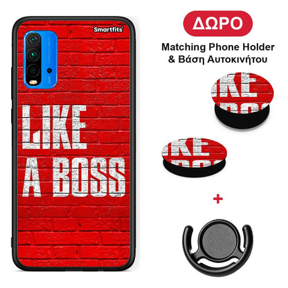 Like A Boss - Xiaomi Poco M3 θήκη + Δώρο Phone Holder & Βάση Αυτοκινήτου