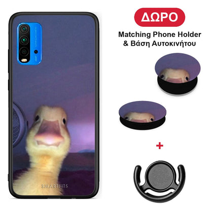 Meme Duck - Xiaomi Poco M3 θήκη + Δώρο Phone Holder & Βάση Αυτοκινήτου