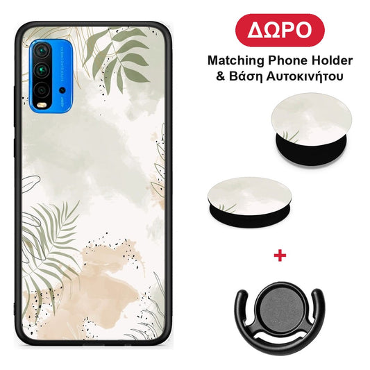 Nude Plants - Xiaomi Poco M3 θήκη + Δώρο Phone Holder & Βάση Αυτοκινήτου