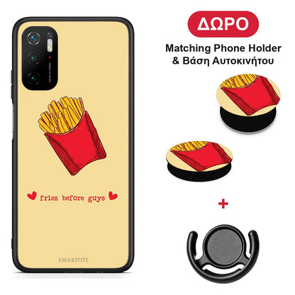 Fries Before Guys - Xiaomi Poco M3 Pro θήκη + Δώρο Phone Holder & Βάση Αυτοκινήτου