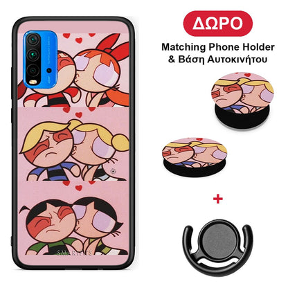 Puff Love - Xiaomi Poco M3 θήκη + Δώρο Phone Holder & Βάση Αυτοκινήτου