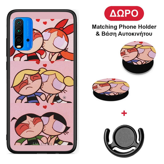 Puff Love - Xiaomi Poco M3 θήκη + Δώρο Phone Holder & Βάση Αυτοκινήτου