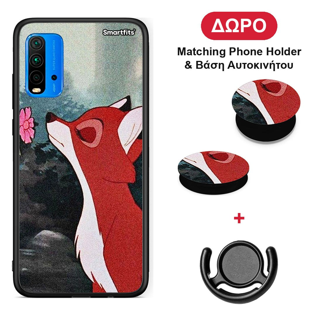 Tod And Vixey Love 2 - Xiaomi Poco M3 θήκη + Δώρο Phone Holder & Βάση Αυτοκινήτου