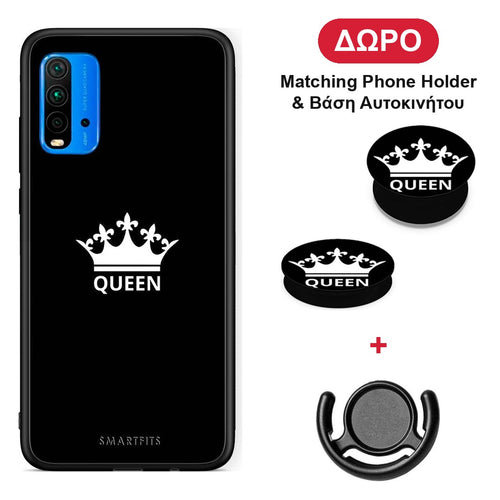 Valentine Queen - Xiaomi Poco M3 θήκη + Δώρο Phone Holder & Βάση Αυτοκινήτου