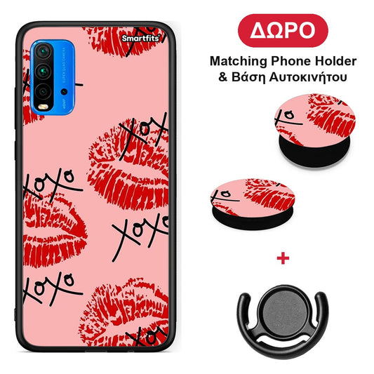 XOXO Lips - Xiaomi Poco M3 θήκη + Δώρο Phone Holder & Βάση Αυτοκινήτου