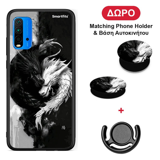 Yin Yang - Xiaomi Poco M3 θήκη + Δώρο Phone Holder & Βάση Αυτοκινήτου