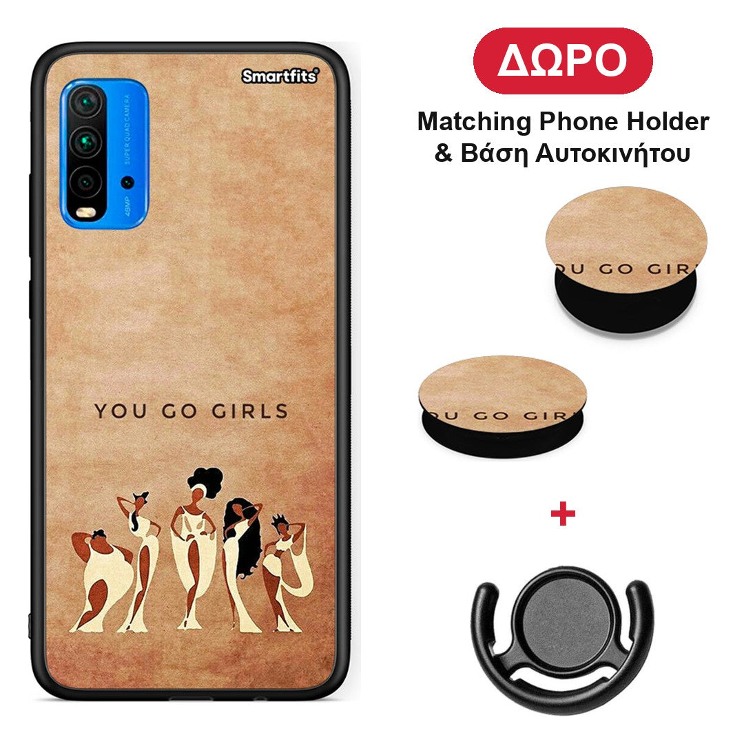 You Go Girl - Xiaomi Poco M3 θήκη + Δώρο Phone Holder & Βάση Αυτοκινήτου