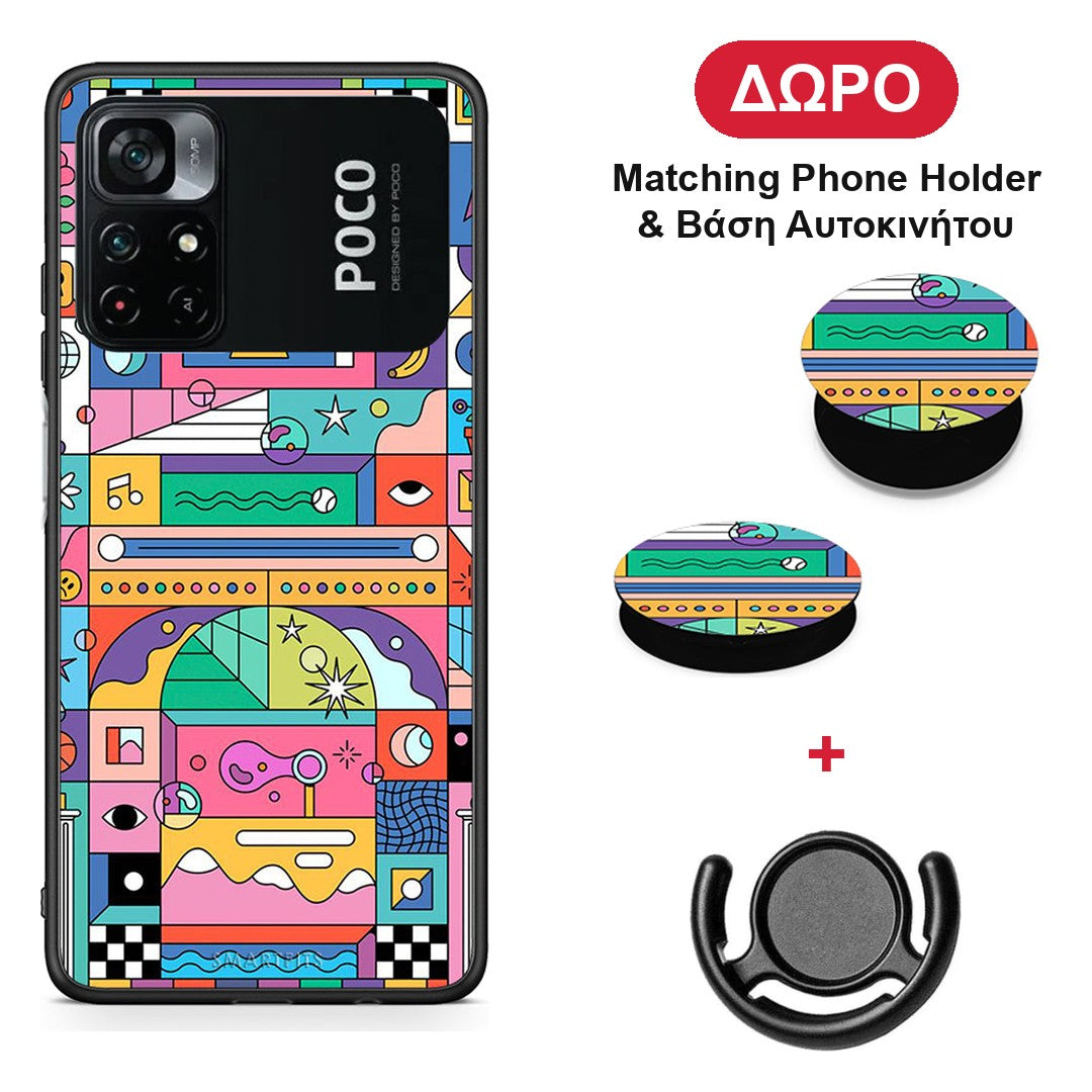 Bubbles Soap - Xiaomi Poco M4 Pro 4G θήκη + Δώρο Phone Holder & Βάση Αυτοκινήτου