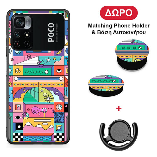 Bubbles Soap - Xiaomi Poco M4 Pro 4G θήκη + Δώρο Phone Holder & Βάση Αυτοκινήτου