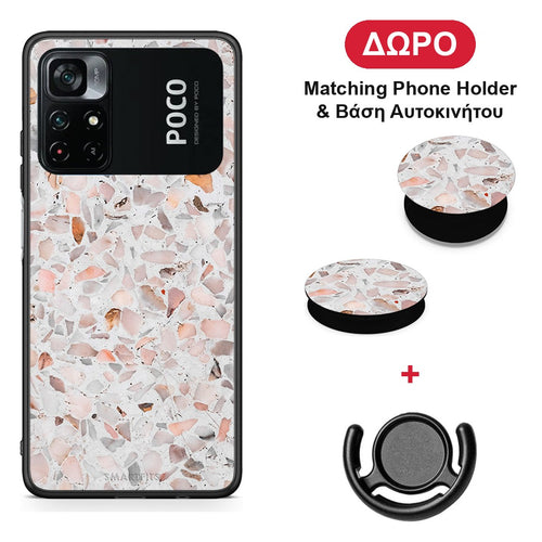 Marble Terrazzo - Xiaomi Poco M4 Pro 4G θήκη + Δώρο Phone Holder & Βάση Αυτοκινήτου