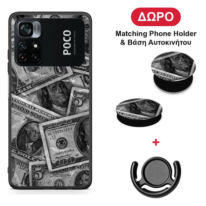 Money Dollars - Xiaomi Poco M4 Pro 4G θήκη + Δώρο Phone Holder & Βάση Αυτοκινήτου