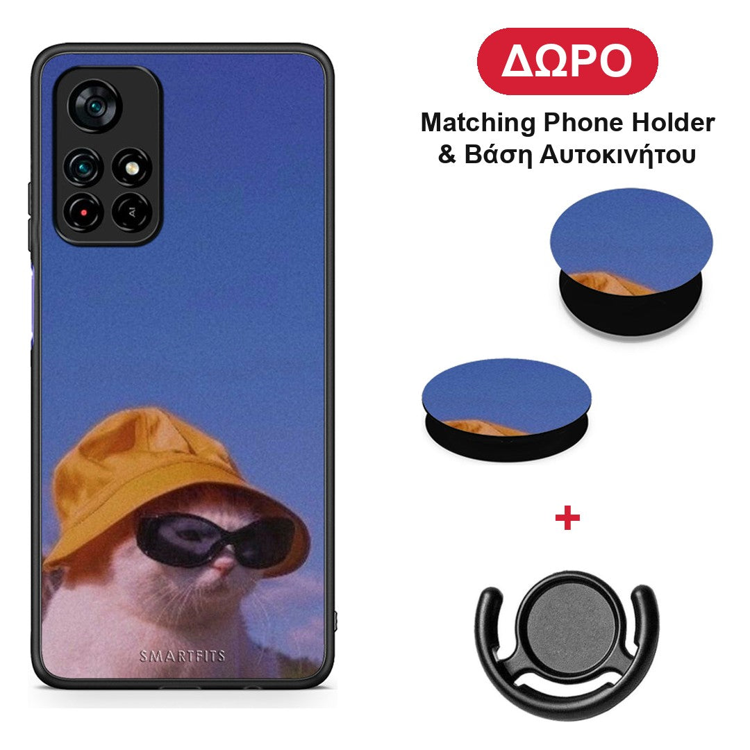 Cat Diva - Xiaomi Poco M4 Pro 5G θήκη + Δώρο Phone Holder & Βάση Αυτοκινήτου