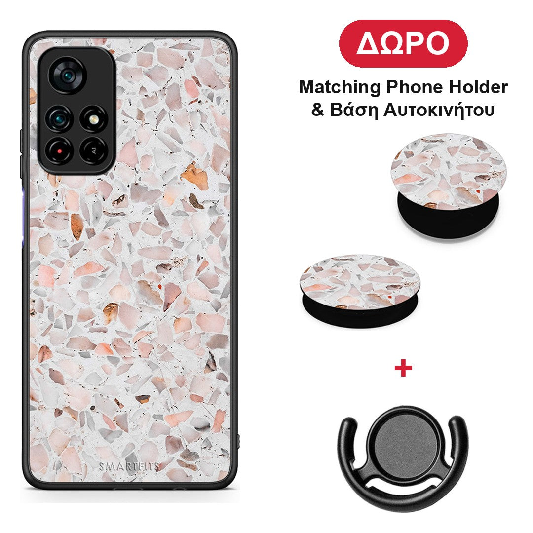 Marble Terrazzo - Xiaomi Poco M4 Pro 5G θήκη + Δώρο Phone Holder & Βάση Αυτοκινήτου