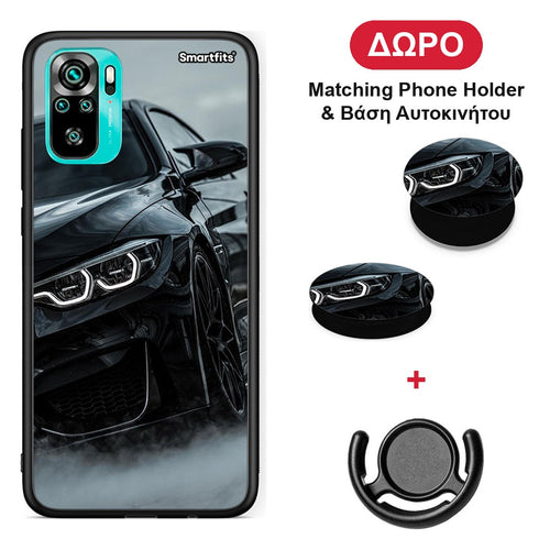 Black BMW - Xiaomi Poco M5s θήκη + Δώρο Phone Holder & Βάση Αυτοκινήτου