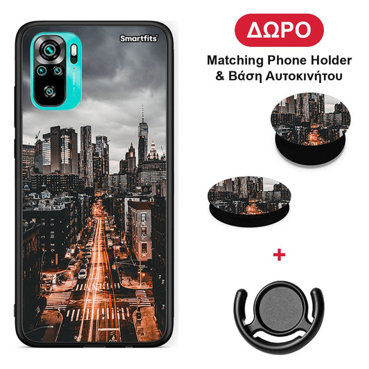 City Lights - Xiaomi Poco M5s θήκη + Δώρο Phone Holder & Βάση Αυτοκινήτου