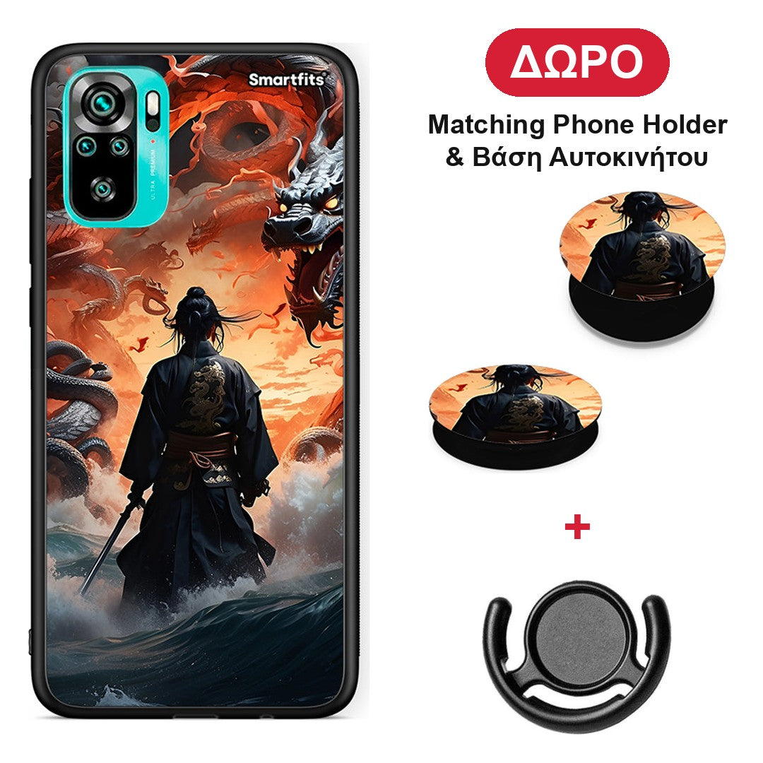 Dragons Fight - Xiaomi Poco M5s θήκη + Δώρο Phone Holder & Βάση Αυτοκινήτου