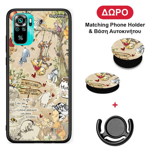 Happy Friends - Xiaomi Poco M5s θήκη + Δώρο Phone Holder & Βάση Αυτοκινήτου
