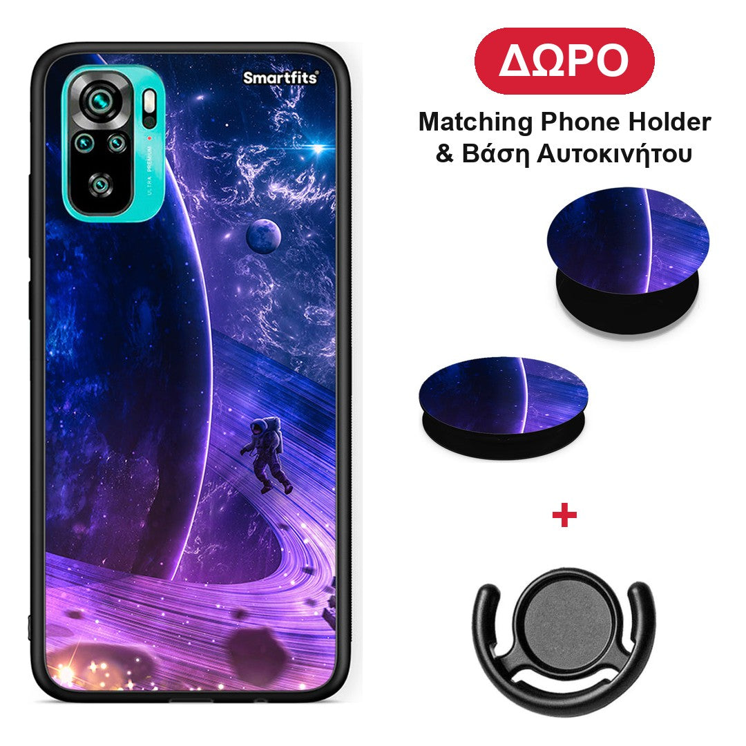 Lost Astronaut - Xiaomi Poco M5s θήκη + Δώρο Phone Holder & Βάση Αυτοκινήτου