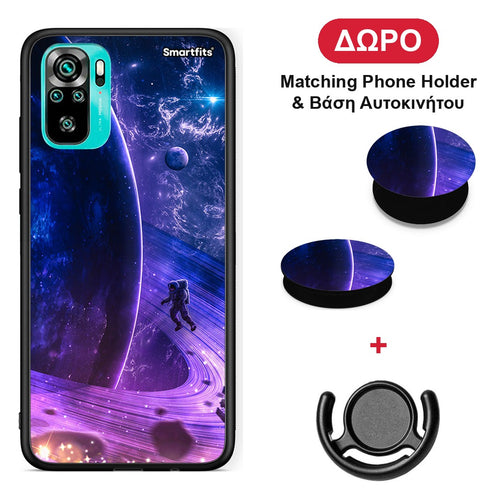 Lost Astronaut - Xiaomi Poco M5s θήκη + Δώρο Phone Holder & Βάση Αυτοκινήτου