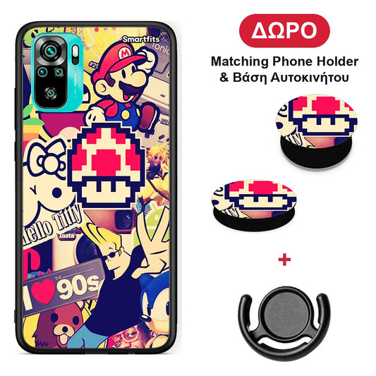 Love The 90s - Xiaomi Poco M5s θήκη + Δώρο Phone Holder & Βάση Αυτοκινήτου