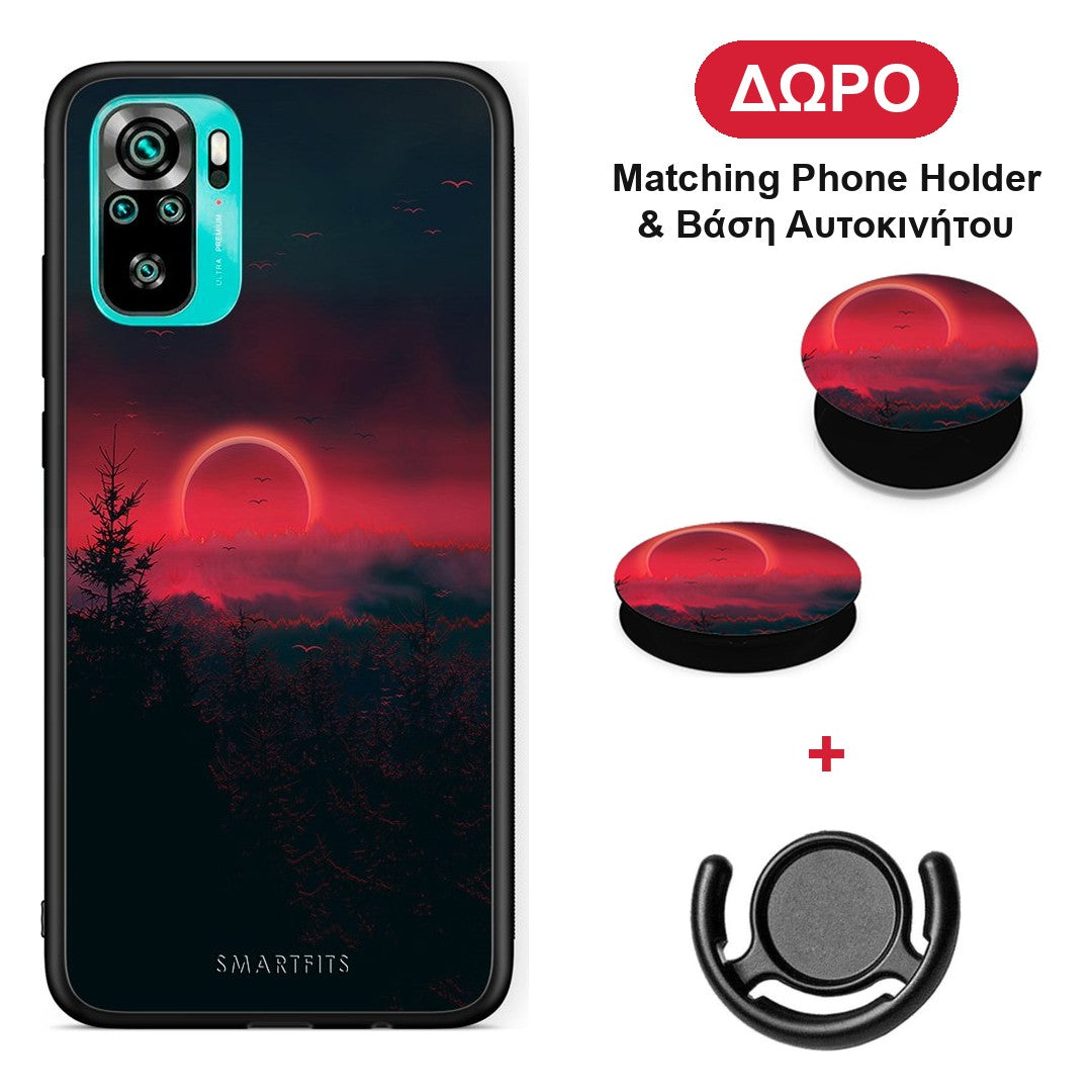 Tropic Sunset - Xiaomi Poco M5s θήκη + Δώρο Phone Holder & Βάση Αυτοκινήτου