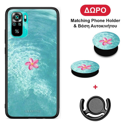 Water Flower - Xiaomi Poco M5s θήκη + Δώρο Phone Holder & Βάση Αυτοκινήτου