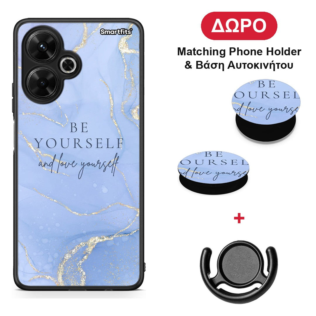 Be Yourself - Xiaomi Poco M6 4G θήκη + Δώρο Phone Holder & Βάση Αυτοκινήτου