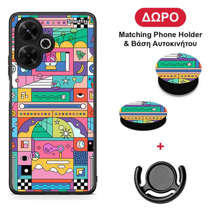 Bubbles Soap - Xiaomi Poco M6 4G θήκη + Δώρο Phone Holder & Βάση Αυτοκινήτου