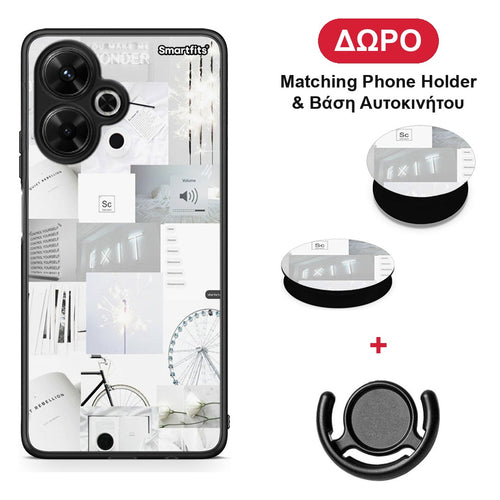 Collage Make Me Wonder - Xiaomi Poco M6 4G θήκη + Δώρο Phone Holder & Βάση Αυτοκινήτου