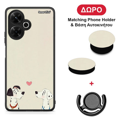 Dalmatians Love - Xiaomi Poco M6 4G θήκη + Δώρο Phone Holder & Βάση Αυτοκινήτου