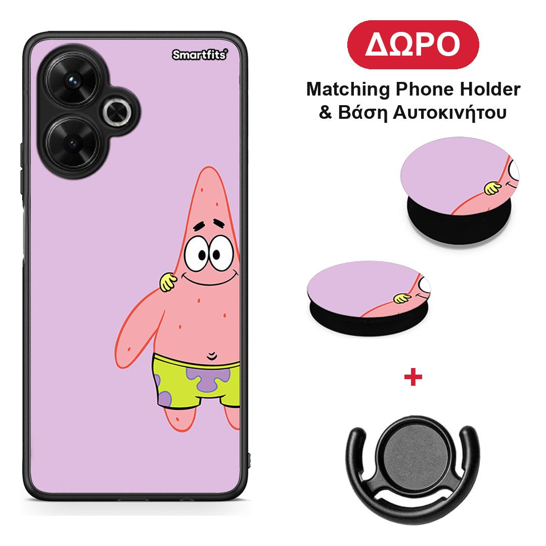Friends Patrick - Xiaomi Poco M6 4G θήκη + Δώρο Phone Holder & Βάση Αυτοκινήτου