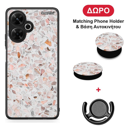 Marble Terrazzo - Xiaomi Poco M6 4G θήκη + Δώρο Phone Holder & Βάση Αυτοκινήτου