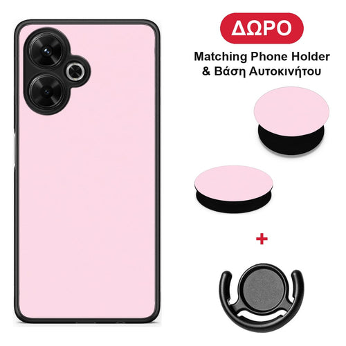 Pale Pink - Xiaomi Poco M6 4G θήκη + Δώρο Phone Holder & Βάση Αυτοκινήτου