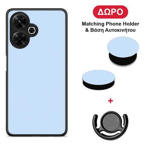 Powder Blue - Xiaomi Poco M6 4G θήκη + Δώρο Phone Holder & Βάση Αυτοκινήτου