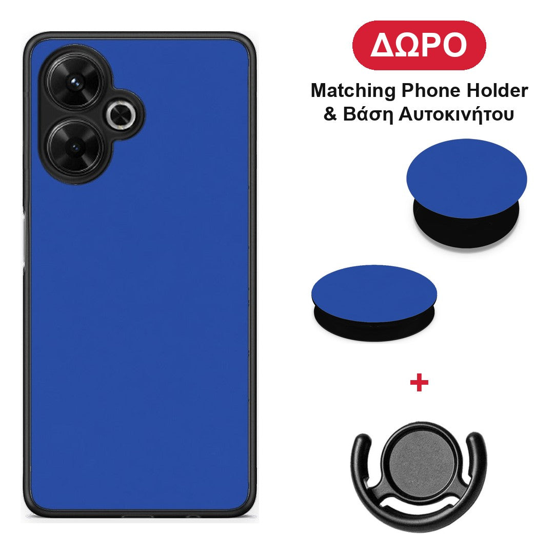 Royal Blue - Xiaomi Poco M6 4G θήκη + Δώρο Phone Holder & Βάση Αυτοκινήτου