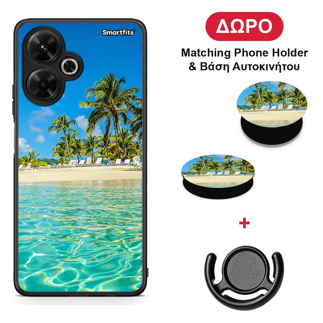 Tropical Vibes - Xiaomi Poco M6 4G θήκη + Δώρο Phone Holder & Βάση Αυτοκινήτου